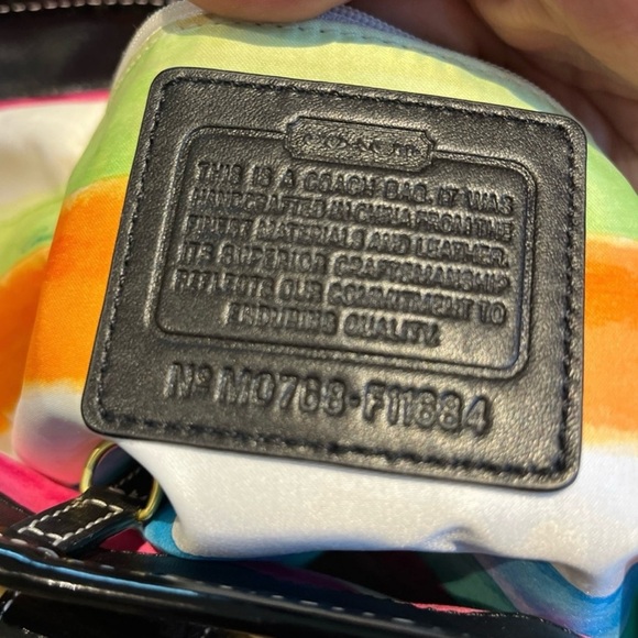 Coach EUC Princess Street Raffia and Patent Leather Legacy Tote Bag - Picture 2 of 15